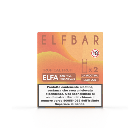 Elfbar Elfa - POD PRECARICATE 20mg/ml - FRUTTI TROPICALI - 2 PEZZI