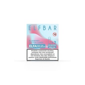 ElfBar - ELFA POD PRECARICATE 20mg/ml - BLUEBERRY COTTON CANDY - 2 PEZZI