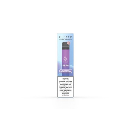 Elfbar Elfa - STARTED KIT 550mAh CON POD PRECARICATE 20mg/ml - Blueberry Cotton Candy