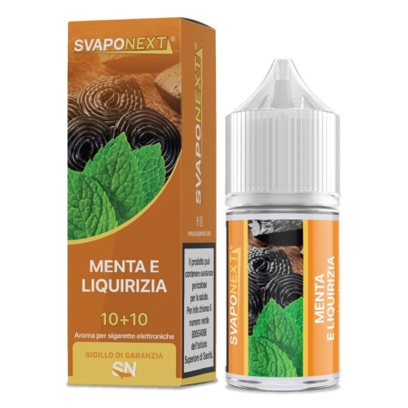 MINI SHOT - SvapoNext - Starter Flavour - MENTA E LIQUIRIZIA - aroma 10+10 in flacone da 30ml