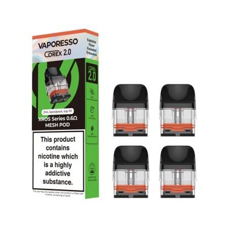 Vaporesso - XROS POD DI RICAMBIO COREX 2.0 TOP FILL 0.6ohm - 4 PEZZI - 2ml