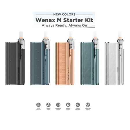 Geekvape - WENAX M STARTER KIT CON POWER BANK 400 + 2500Mah - New Colors