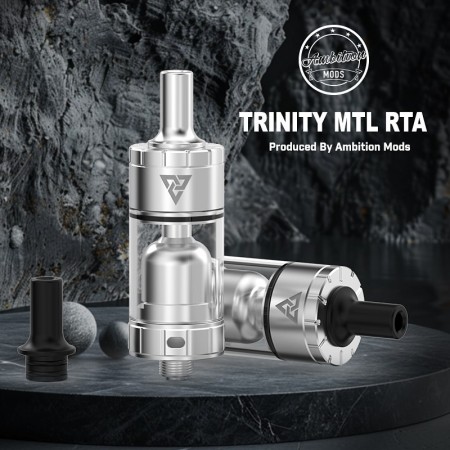 Ambition Mods - TRINITY MTL RTA 2ml - Stainless