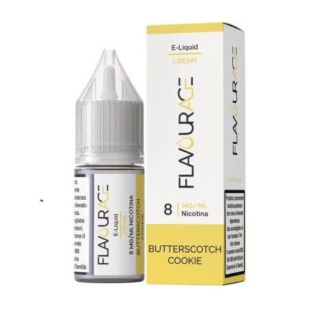 Flavourage - BUTTERSCOTCH COOKIE 8mg/ml - Liquido pronto 10ml