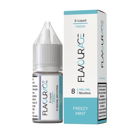 Flavourage - FREEZY MINT 8mg/ml - Liquido pronto 10ml