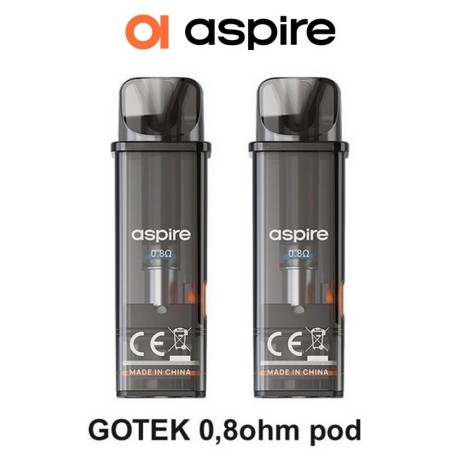 Aspire - Gotek POD DI RICAMBIO da 0,8ohm 4,5ml - 2 PEZZI