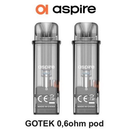 Aspire - Gotek POD DI RICAMBIO da 0,6ohm 4,5ml - 2 PEZZI