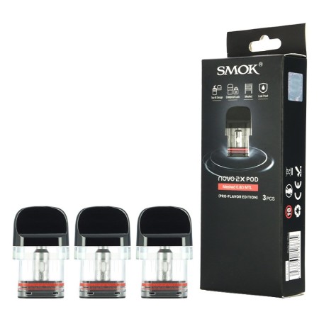 Smoktech - NOVO 2X POD 2ml Mesh 0,8ohm - PACK 3 RESISTENZE