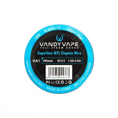 Vandy Vape - SUPERFINE MTL CLAPTON KANTHAL A1 - 30ga+38ga