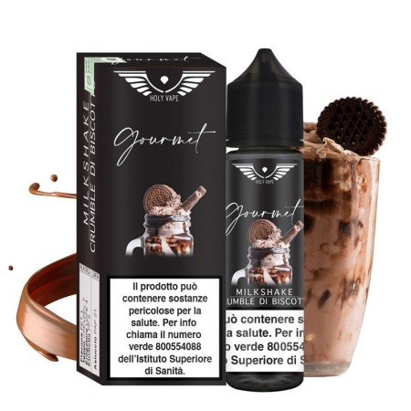 SHOT - Holy Vape - Gourmet - MILKSHAKE E CRUMBLE DI BISCOTTO - aroma 20+40 in flacone da 60ml