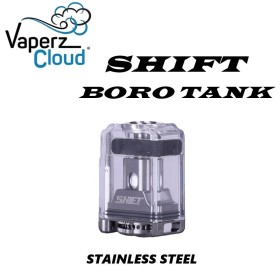 Vaperz Cloud - SHIFT BORO TANK - Stainless Steel