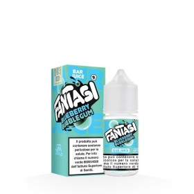 MINI SHOT - Fantasi - Bar Juice - BLUEBERRY BUBBLEGUM - aroma 10+10 in flacone da 30ml