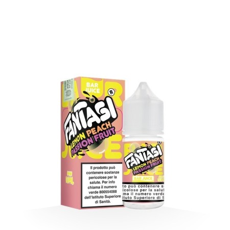 MINI SHOT - Fantasi - Bar Juice - LEMON PEACH PASSION FRUIT - aroma 10+10 in flacone da 30ml