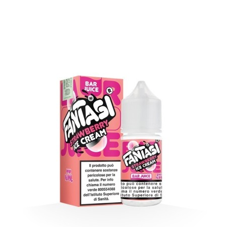 MINI SHOT - Fantasi - Bar Juice - STRAWBERRY ICE CREAM - aroma 10+10 in flacone da 30ml