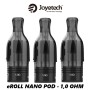 Joyetech - EROLL NANO POD DI RICAMBIO 1,0 ohm - 3 PEZZI