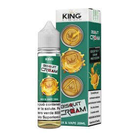 SHOT - King Liquid - Bisquit Cream - BISQUIT CREAM - aroma 20+40 in flacone da 60ml