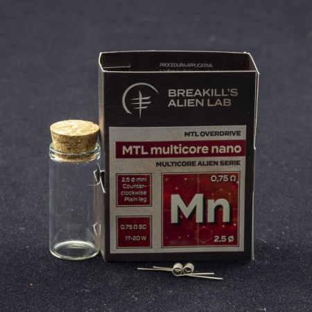 Breakill's Alien Lab - Mtl Overdrive MN - MULTICORE NANO 0.75ohm ID 2,5mm 17-20W - 2 PEZZI