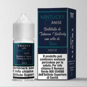MINI SHOT - TNT Vape - Twenty Notes Bidistillati - KENTUCKY ANISE - aroma 10+10 in flacone da 30ml