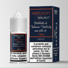 MINI SHOT - TNT Vape - Twenty Notes Bidistillati - KENTUCKY WALNUT - aroma 10+10 in flacone da 30ml