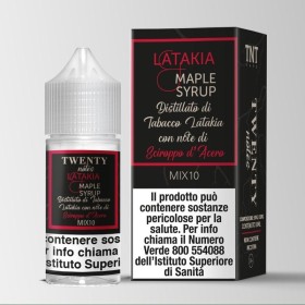MINI SHOT - TNT Vape - Twenty Notes Bidistillati - LATAKIA MAPLE SYRUP - aroma 10+10 in flacone da 30ml