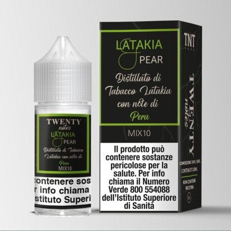 MINI SHOT - TNT Vape - Twenty Notes Bidistillati - LATAKIA PEAR - aroma 10+10 in flacone da 30ml
