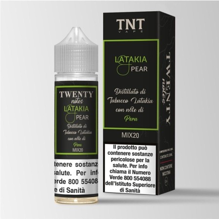 SHOT - TNT Vape - Twenty Notes Bidistillati - LATAKIA PEAR - aroma 20+40 in flacone da 60ml