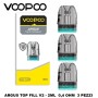 Voopoo - POD DI RICAMBIO ARGUS TOP FILL V2 0,4 ohm 2ml - 3 PEZZI
