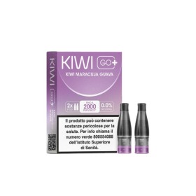 Kiwi Vapor - POD PRECARICATE per Kiwi Go+ 0mg/ml - Kiwi Maracuja Guava - 2 PEZZI