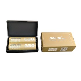 18650 - GOLISI G30 INR 3000mAh 30A PROTECTED - 2 PEZZI - Flat top
