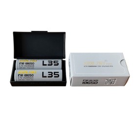 18650 - GOLISI L35 INR 3500mAh 20A PROTECTED - 2 PEZZI - Flat top