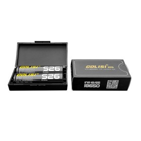 18650 - GOLISI S26 INR 2600mAh 25A PROTECTED - 2 PEZZI - Flat top