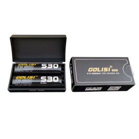 18650 - GOLISI S30 INR 3000mAh 25A PROTECTED - 2 PEZZI - Flat top