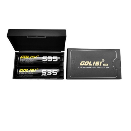 21700 - GOLISI S35 INR 4000mAh 30A PROTECTED - 2 PEZZI - Flat top