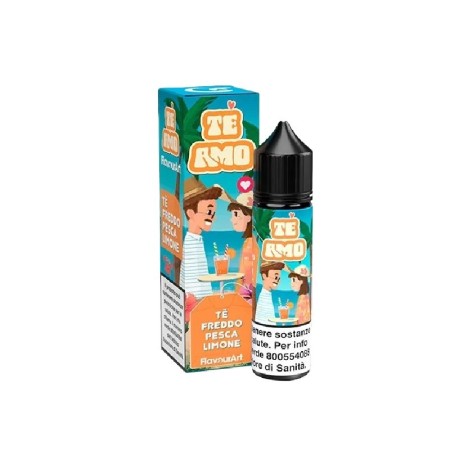 SHOT - Flavour Art - Te Amo - TE' FREDDO PESCA LIMONE - aroma 20+40 in flacone da 60ml