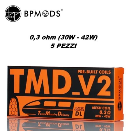 BP Mods - TMD V2 MESH COIL 0.3ohm - PACK 5 PEZZI