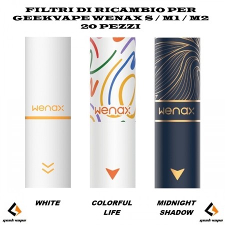Geekvape - Wenax S/M1 FILTRI DI RICAMBIO - 20 PEZZI