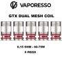 Vaporesso - GTX DUAL MESH COIL 0.15ohm - 5 PEZZI