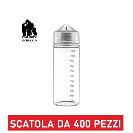 BOCCETTA CHUBBY GORILLA V3 GRADUATA IN PET 120ml - SCATOLA 400 PEZZI