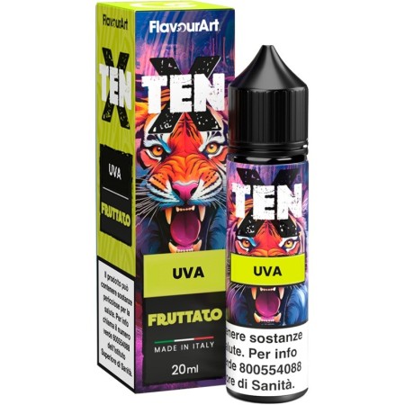 SHOT - Flavour Art - Ten X - UVA - aroma 20+40 in flacone da 60ml