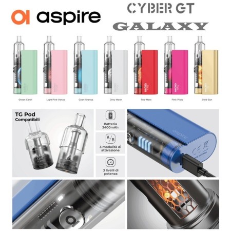 geekvape aegis solo 3 istruzioni Aspire - CYBER GT POD MOD main image 1