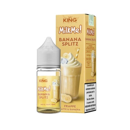 MINI SHOT - King Liquid - Milk Me - BANANA SPLITZ - aroma 10+10 in flacone da 30ml