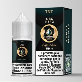 MINI SHOT - TNT Vape - Oro Nero Bidistillati di caffè - CORRETTO ANICE - aroma 10+10 in flacone da 30ml