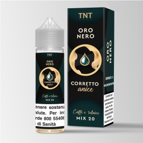 SHOT - TNT Vape - Oro Nero Bidistillati di caffè - CORRETTO ANICE - aroma 20+40 in flacone da 60ml