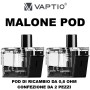 Vaptio - Malone POD DI RICAMBIO da 0,6 ohm - 2 PEZZI