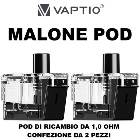 Vaptio - Malone POD DI RICAMBIO da 1,0 ohm - 2 PEZZI