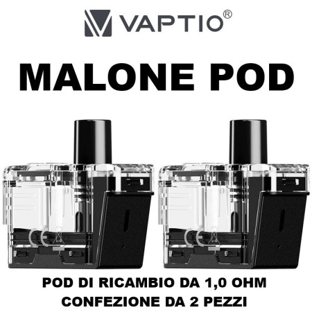 Vaptio - Malone POD DI RICAMBIO da 1,0 ohm - 2 PEZZI