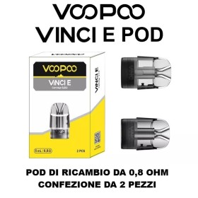 Voopoo - Vinci E80 POD DI RICAMBIO 0,8 ohm 5ml - 2 PEZZI