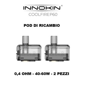 Innokin - Coolfire P60 POD DI RICAMBIO da 0,4 ohm - 2 PEZZI