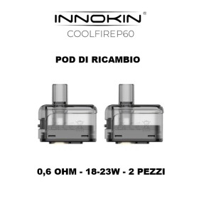 Innokin - Coolfire P60 POD DI RICAMBIO da 0,6 ohm - 2 PEZZI