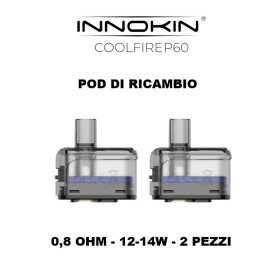 Innokin - Coolfire P60 POD DI RICAMBIO da 0,8 ohm - 2 PEZZI